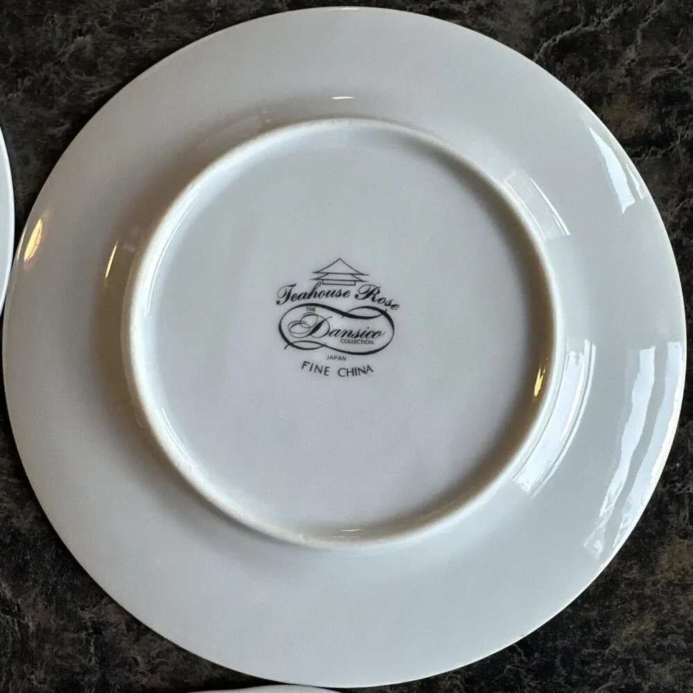 Lot Of 4 Floral Dessert Plates, Bread Plates for Tea Party Vintage Mismatched‎